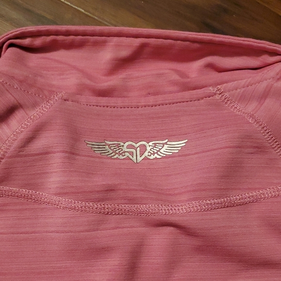 Straight Down Women's Pink Quarter-Zip Pullover - Picture 6 of 7